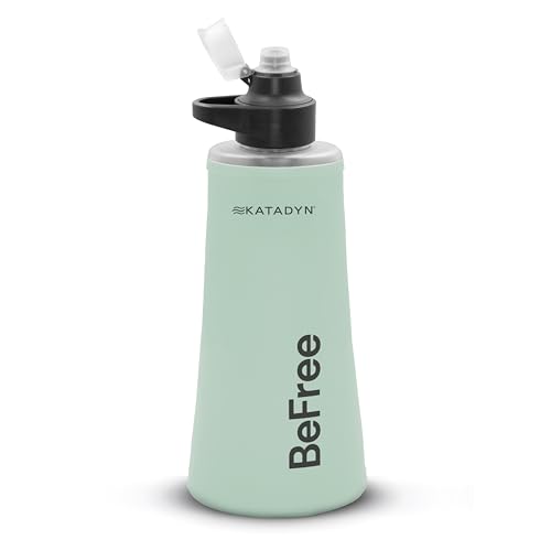 Katadyn BeFree 1.0L Ultralight Collapsible Water Filter Bottle for Hiking, Camping, Backpacking