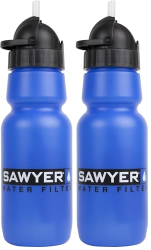 Sawyer Products SP140 Personal Water Bottle Filter, 34-Ounce,Blue (Pack of 2)