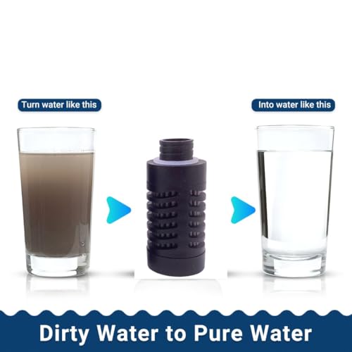 WATER TO GO Replacement filters - Pack of 2 - Triple Nano Filtration Technology. Fits all Filtered Water Bottle