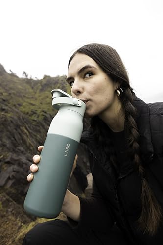 LARQ PureVis 2 Self Cleaning Water Bottle - UV Water Purifier with Filter Straw, Smart App Hydration Tracking, Insulated Stainless Steel