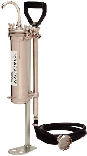 Katadyn KFT Expedition Stainless Steel Hand Pump Water Filter, Silver