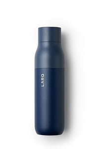 LARQ Bottle PureVis 17 oz - Self-Cleaning and Insulated Stainless Steel Water Bottle with UV Water Purifier and Award-winning Design | Reusable & Travel Friendly, Monaco Blue