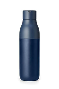 LARQ Bottle PureVis 25 oz - Self-Cleaning and Insulated Stainless Steel Water Bottle with UV Water Purifier and Award-winning Design | Reusable & Travel Friendly, Monaco Blue