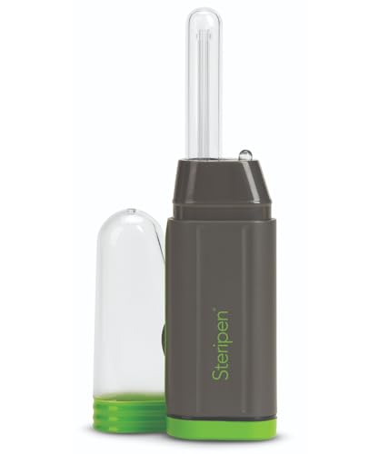 SteriPen Adventurer Opti UV Personal Water Purifier for Camping, Backpacking, Emergency Preparedness and Travel Black/Green Small