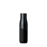 LARQ Bottle Movement PureVis 24 oz - Lightweight Self-Cleaning and Non-Insulated Stainless Steel Water Bottle with UV Water Purifier | Reusable & Travel Friendly, Black/Onyx