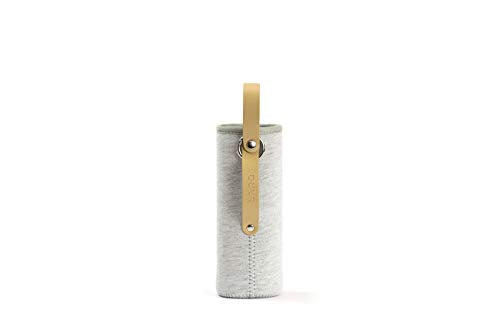 LARQ Bottle Limited Edition Travel Sleeve with Easy-Carry Leather Strap - 25 oz/32 oz, Heather Grey