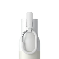 LARQ Bottle Filtered – Insulated Stainless Steel Water Bottle with Filter Straw, Removes Chlorine, PFAS Lead, BPA-Free Leak Proof Flip Top, 24h Cold for Travel Gym Office, 25 oz, Granite White