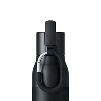 LARQ Bottle Filtered – Insulated Stainless Steel Water Bottle with Filter Straw, Removes Chlorine, PFAS Lead, BPA-Free Leak Proof Flip Top, 24h Cold for Travel Gym Office, 17 oz, Obsidian Black