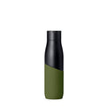 LARQ Bottle Movement PureVis 24 oz- Lightweight Self-Cleaning and Non-Insulated Stainless Steel Water Bottle with UV Water Purifier | Reusable & Travel Friendly, Black/Pine