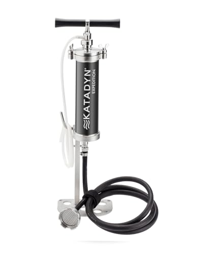 Katadyn KFT Expedition Stainless Steel Hand Pump Water Filter, Silver
