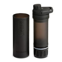 GRAYL UltraPress 16.9 oz Water Purifier & Filter Bottle for Hiking, Backpacking, Survival, Travel (Covert Black)