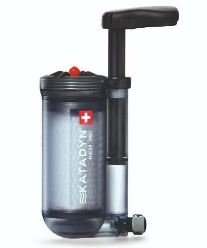 Katadyn Hiker Pro Transparent Water Filter, Lightweight, Compact Design for Personal or Small Group Camping, Backpacking or Emergency Preparedness, one size (8019857)