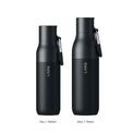LARQ Bottle Filtered – Insulated Stainless Steel Water Bottle with Filter Straw, Removes Chlorine, PFAS Lead, BPA-Free Leak Proof Flip Top, 24h Cold for Travel Gym Office, 17 oz, Obsidian Black