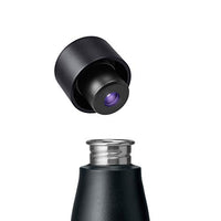 LARQ Bottle Movement PureVis 24 oz - Lightweight Self-Cleaning and Non-Insulated Stainless Steel Water Bottle with UV Water Purifier | Reusable & Travel Friendly, Black/Onyx