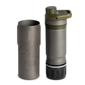 GRAYL UltraPress Titanium 16.9 oz Water Purifier & Filter Bottle for Hiking, Backpacking, Survival, Bushcraft, Travel (Olive Drab)