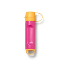 LifeStraw Peak Series — Solo Personal Water Filter for Hiking, Camping, Travel, Survival and Emergency preparedness. Removes Bacteria, Parasites and Microplastics, Pink Lemonade