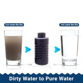 WATER TO GO Replacement filters (Pack of 1), Triple Nano Filtration Technology. Replace 400 Plastic bottles, BPA-free, Filters water from Lake. River, Fits all Water To Go Filtered Water Bottle