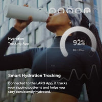 LARQ PureVis 2 Self Cleaning Water Bottle - UV Water Purifier with Filter Straw, Smart App Hydration Tracking, Insulated Stainless Steel