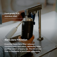LARQ PureVis 2 Self Cleaning Water Bottle - UV Water Purifier with Filter Straw, Smart App Hydration Tracking, Insulated Stainless Steel