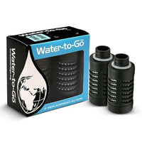WATER TO GO Replacement filters - Pack of 2 - Triple Nano Filtration Technology. Fits all Filtered Water Bottle