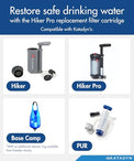 Katadyn Hiker Pro OEM Replacement Cartridge with Field Maintenance Kit | Glass Fiber Microfilter Element for Hiker and Hiker Pro Water Filters, Backpacking Hand Pump Filter Cartridge