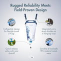 Katadyn BeFree Gravity Water Filter 3L for Camping, Backpacking & Hiking | 0.1 Micron Hollow Fiber Filter Removes Bacteria & Protozoa, 1,000L Capacity, BPA-Free