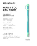 LifeStraw Sip Essential — BPA-Free Reusable Filter Drinking Straw, Removes Microplastics, Bacteria and Parasites for Travel and Everyday Use, Seaglass