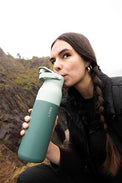 LARQ PureVis 2 Self Cleaning Water Bottle - UV Water Purifier with Filter Straw, Smart App Hydration Tracking, Insulated Stainless Steel
