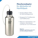 Katadyn Carbon Cartridge with Bottle Adapter for Combi Water Filter, Activated Carbon Reduces Chlorine and Chemicals, 200 Liter Capacity, Fits Bottles and Hydration Packs, Swiss Made