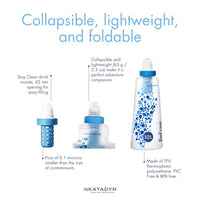 Katadyn BeFree 1.0L Ultralight Collapsible Water Filter Bottle for Hiking, Camping, Backpacking