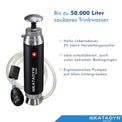 Katadyn Pocket Water Filter for Backpacking, Group Camping & Emergency Preparedness