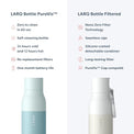 LARQ Bottle PureVis 17 oz - Self-Cleaning and Insulated Stainless Steel Water Bottle with UV Water Purifier and Award-winning Design | Reusable & Travel Friendly, Seaside Mint