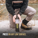GRAYL GeoPress 24 oz Water Purifier Bottle - Filter for Hiking, Camping, Survival, Travel (Black Camo)