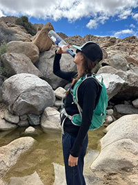 LifeStraw Peak Series – Solo Personal Water Filter for Hiking, Camping, Travel, Survival and Emergency preparedness. Removes Bacteria, parasites and microplastics.