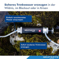 Katadyn Pocket Water Filter for Backpacking, Group Camping & Emergency Preparedness
