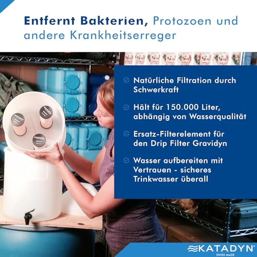 Katadyn water filter replacement filter element Gravidyn
